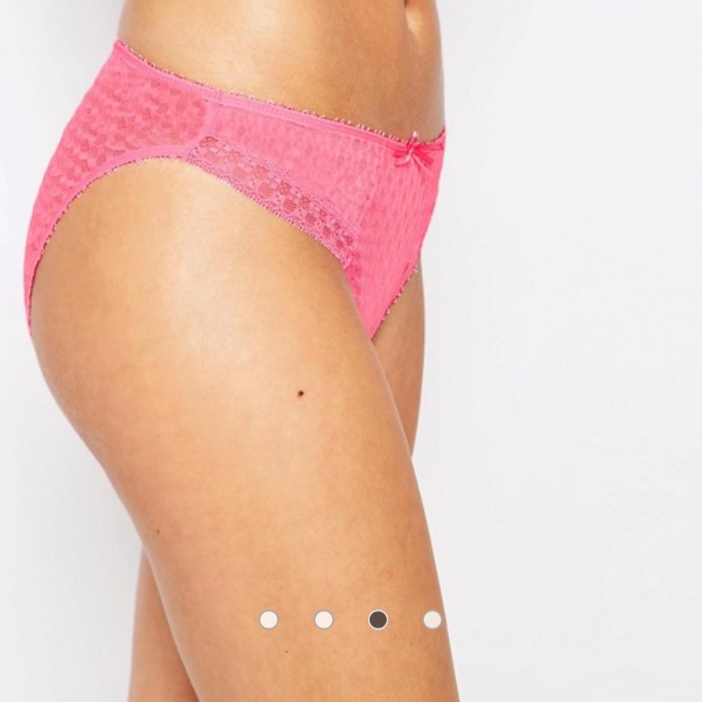 NWT Freya Rapture Pink High Rise Briefs Large